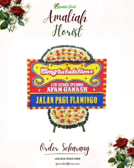 Sewa Papan Bunga Venue Wedding Cibinong